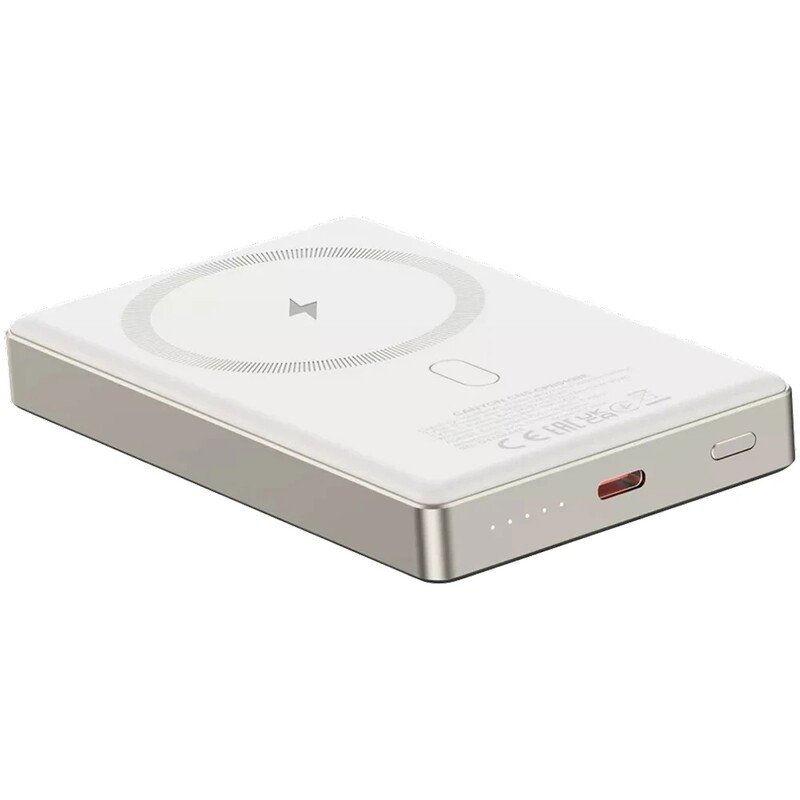 Универсальная мобильная батарея Canyon OnPower 510 Slim Magsafe 10000mAh Beige (CNS-CPB510BE)