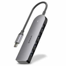 USB-хаб REAL-EL CQ-415 USB Type-C 4-в-1