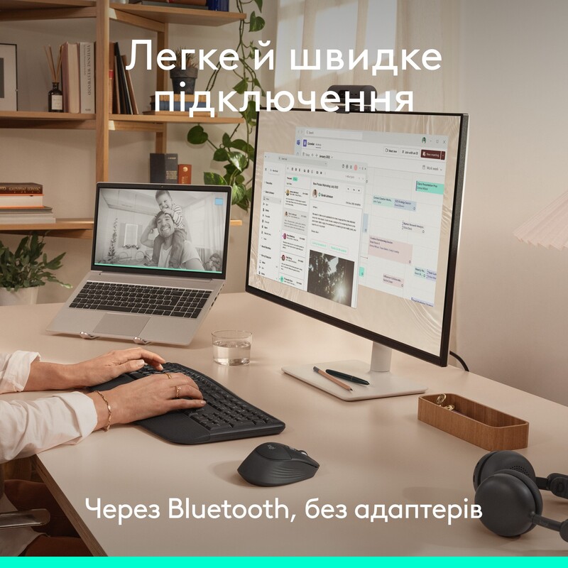 Мышь беспроводная Logitech Signature Comfort Plus M850 L Graphite (910-007715)