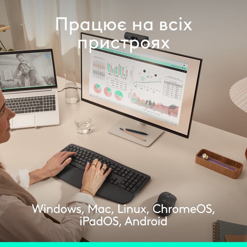 Мышь беспроводная Logitech Signature Comfort Plus M850 L Graphite (910-007715)