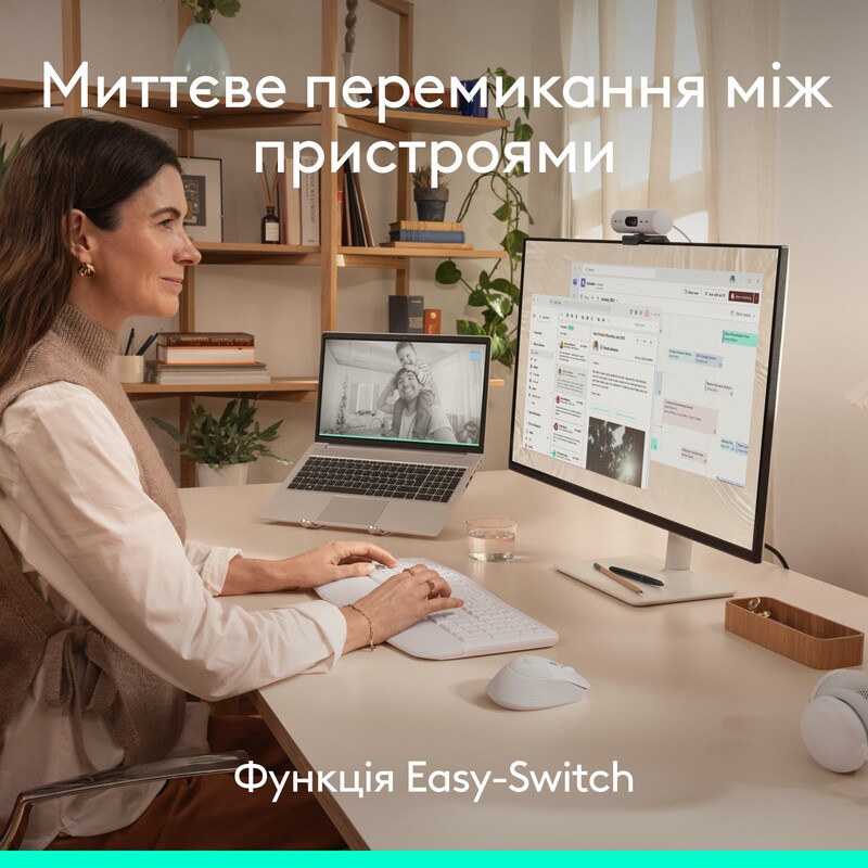 Мышь беспроводная Logitech Signature Comfort Plus M850 L White (910-007716)