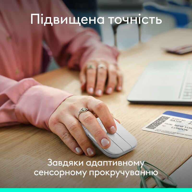 Мышь беспроводная Logitech Mobi Fold White (910-007631)