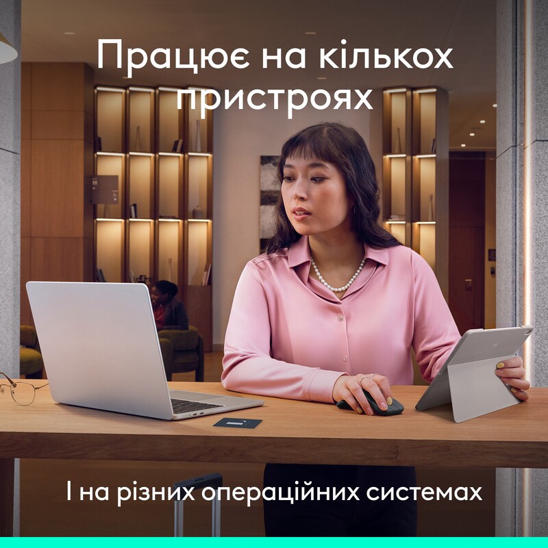 Мышь беспроводная Logitech Mobi Fold Graphite (910-007604)