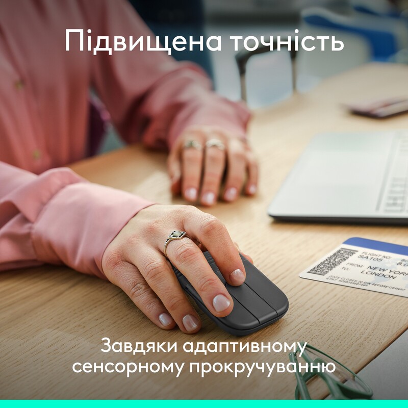 Мышь беспроводная Logitech Mobi Fold Graphite (910-007604)