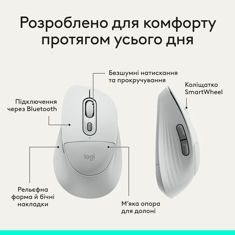 Комплект (клавиатура, мышь) беспроводной Logitech Signature Comfort Plus MK880 White (920-014033)