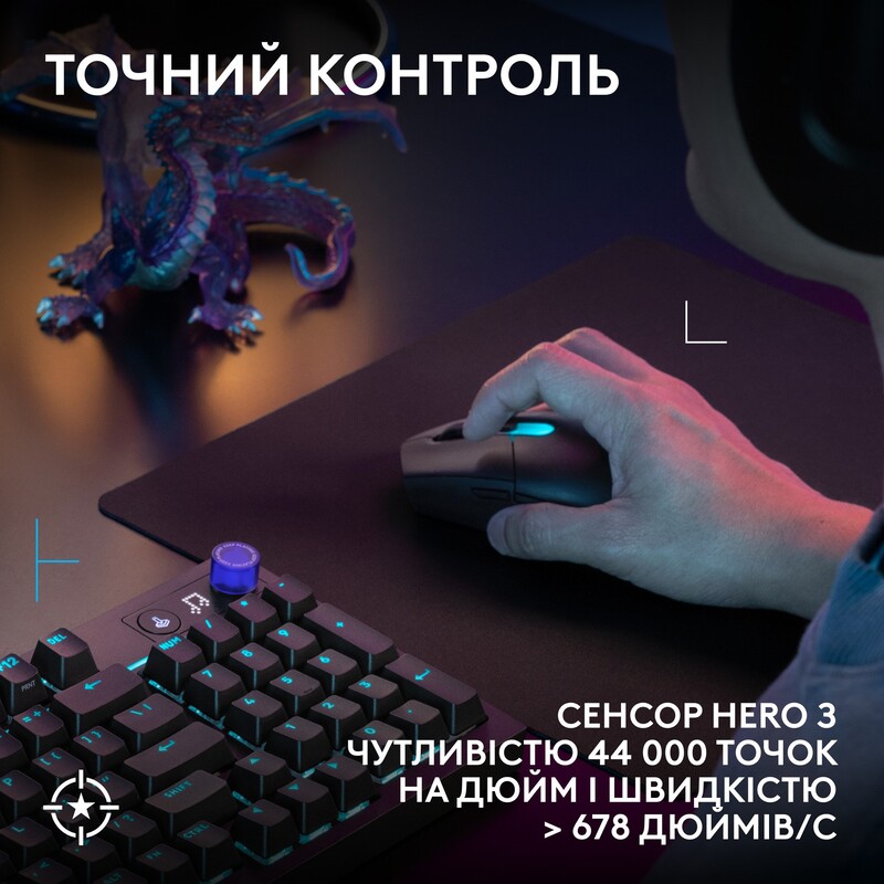 Мышь беспроводная Logitech G305 Superlight Black (910-007739)