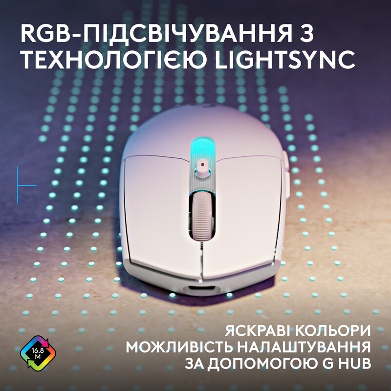 Мышь беспроводная Logitech G305 Superlight White (910-007747)