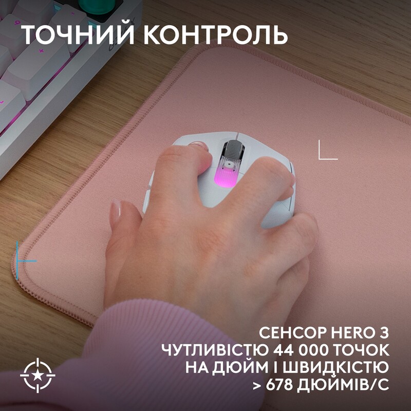 Мышь беспроводная Logitech G305 Superlight White (910-007747)