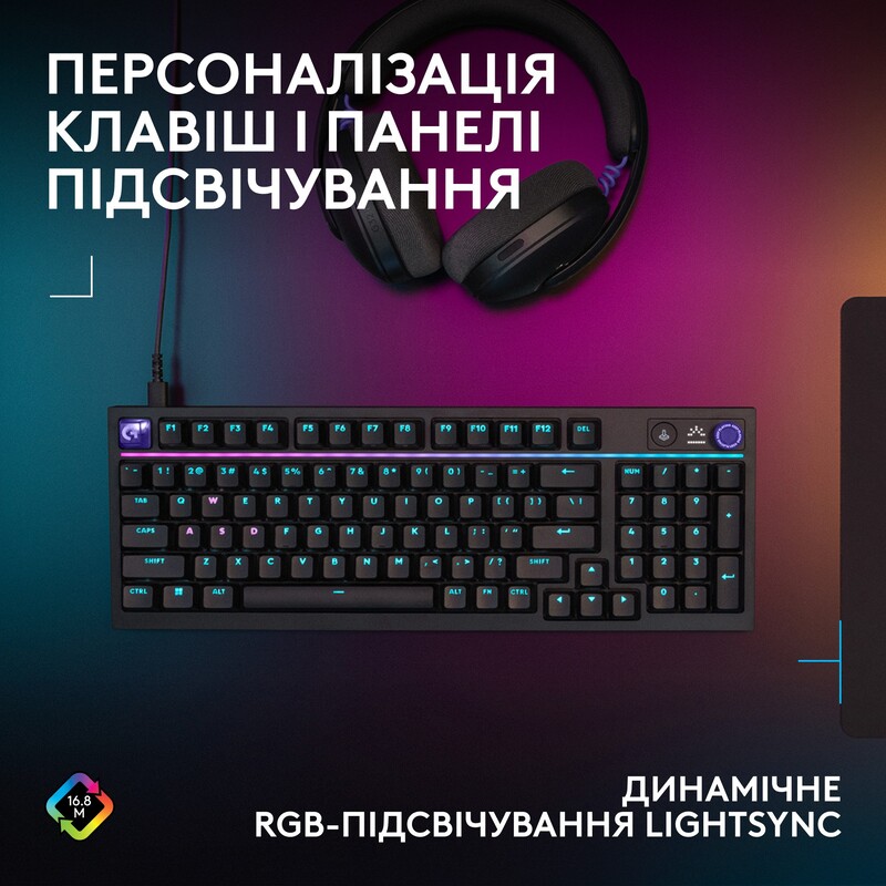 Клавiатура Logitech G316 X 98 Black (920-014205)