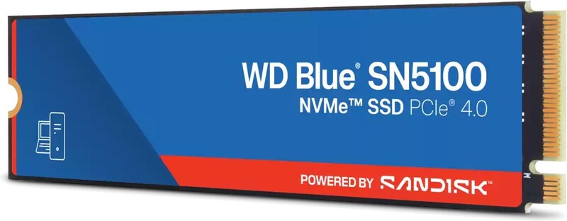 Накопитель SSD 1TB WD Blue SN5100 M.2 2280 PCIe 4.0 x4 3D NAND QLC (WDS100T5B0E)