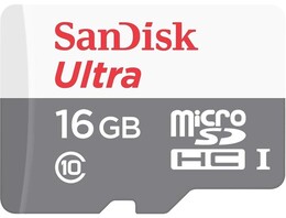 Карта пам`ятi MicroSDHC 16GB UHS-I Class 10 SanDisk Ultra (SDSQUNS-016G-GN3MN)