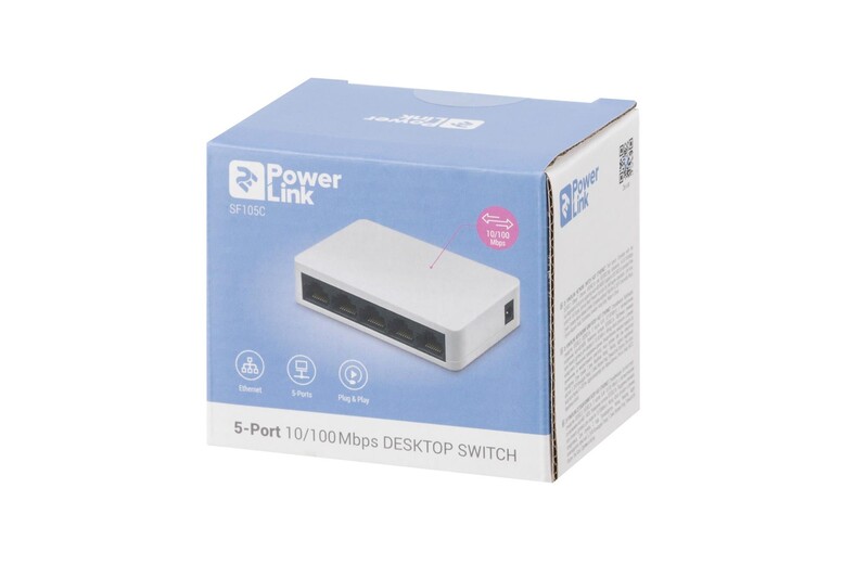 Комутатор 2E PowerLink SF105C (5х10/100 Мбит, настільний)