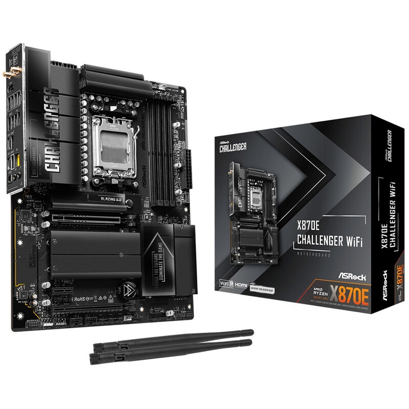 Материнська плата ASRock X870E Challenger WiFi Socket AM5