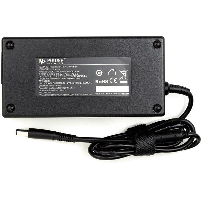 Блок живлення PowerPlant для ноутбука Dell 220V, 19.5V 150W 7.7A, 7.4х5.0мм (DL150G7450)