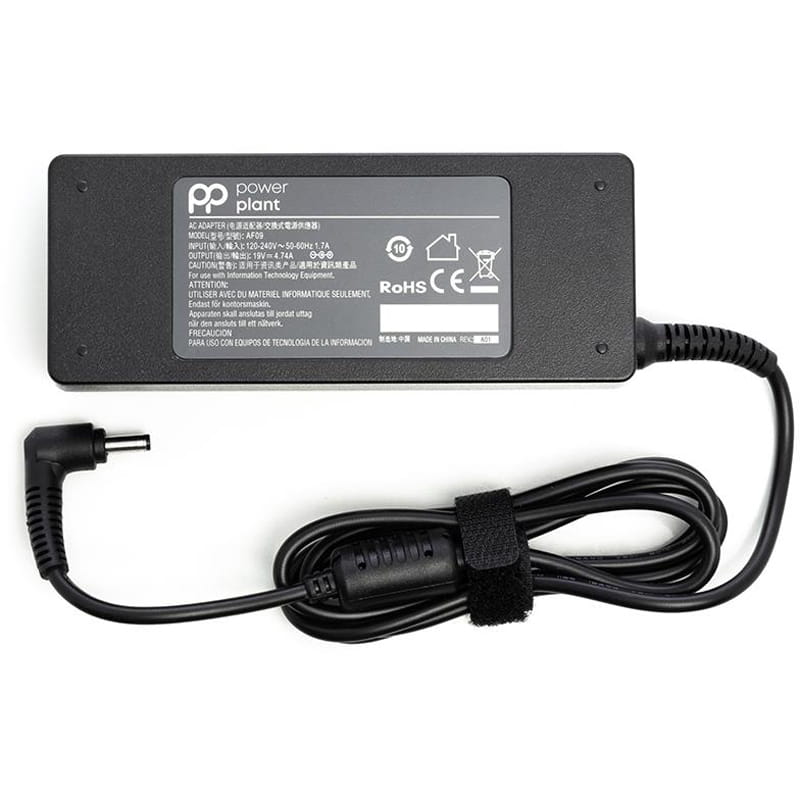 Блок питания PowerPlant для ноутбука Asus 220V, 19V 90W 4.74A, 4.0х1.35мм (AS90F4014)
