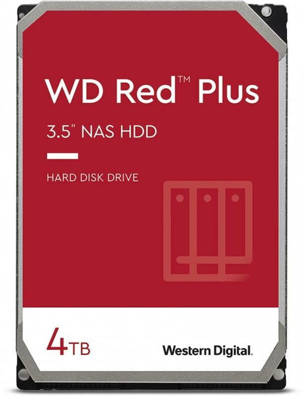 Накопичувач HDD SATA 4.0TB WD Red Plus 5400rpm 128MB (WD40EFZX)