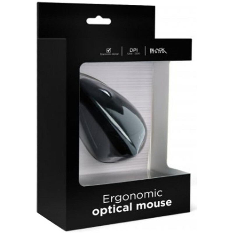Миша Gembird MUS-ERGO-01 Black USB