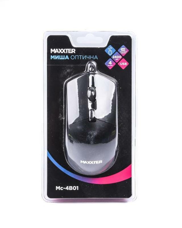 Мышь Maxxter Mc-4B01 Black