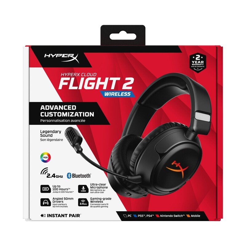 Bluetooth-гарнітура HyperX Cloud Flight 2 Wireless Black (B5VC4AA)