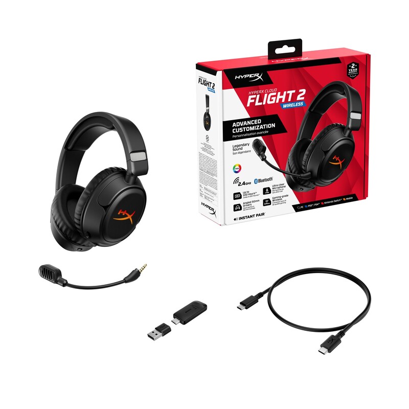 Bluetooth-гарнітура HyperX Cloud Flight 2 Wireless Black (B5VC4AA)