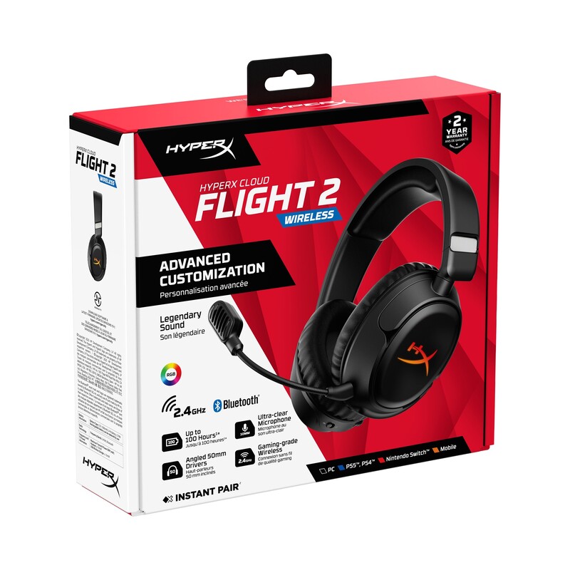 Bluetooth-гарнітура HyperX Cloud Flight 2 Wireless Black (B5VC4AA)