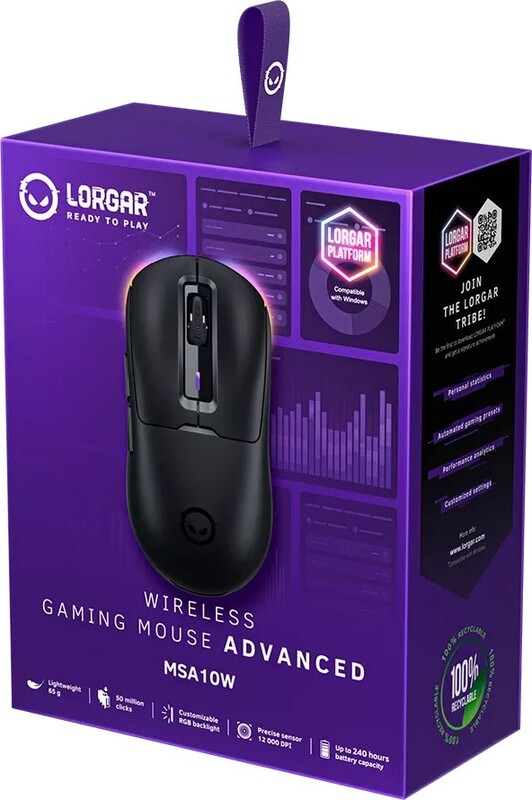 Миша Lorgar Advanced MSA10W Wireless Black (LRG-MSA10W-BK)