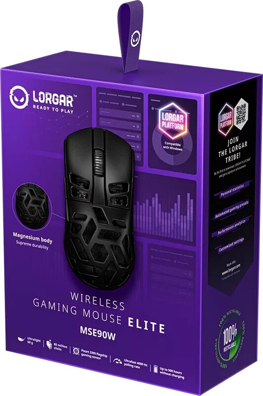Миша Lorgar Elite MSA90W Wireless Black (LRG-MSE90W-BK)