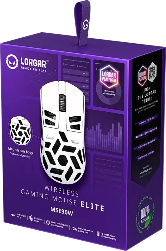 Миша Lorgar Elite MSA90W Wireless White (LRG-MSE90W-WH)