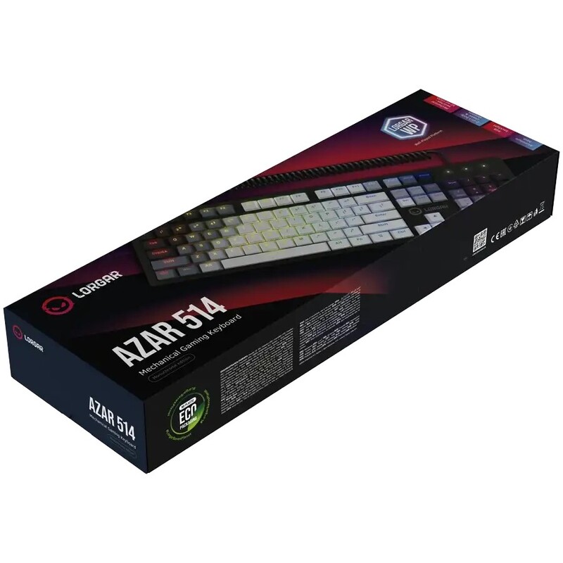 Клавіатура Lorgar Advanced Azar 514 Wired White (LRG-GK514W-UA)