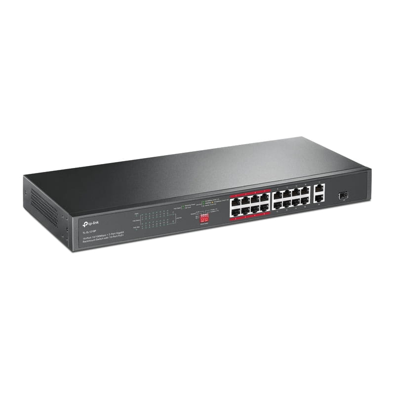 Коммутатор TP-Link TL-SL1218P (16xFE PoE+, 2xGE, 1xCombo SFP, max PoE 150W)