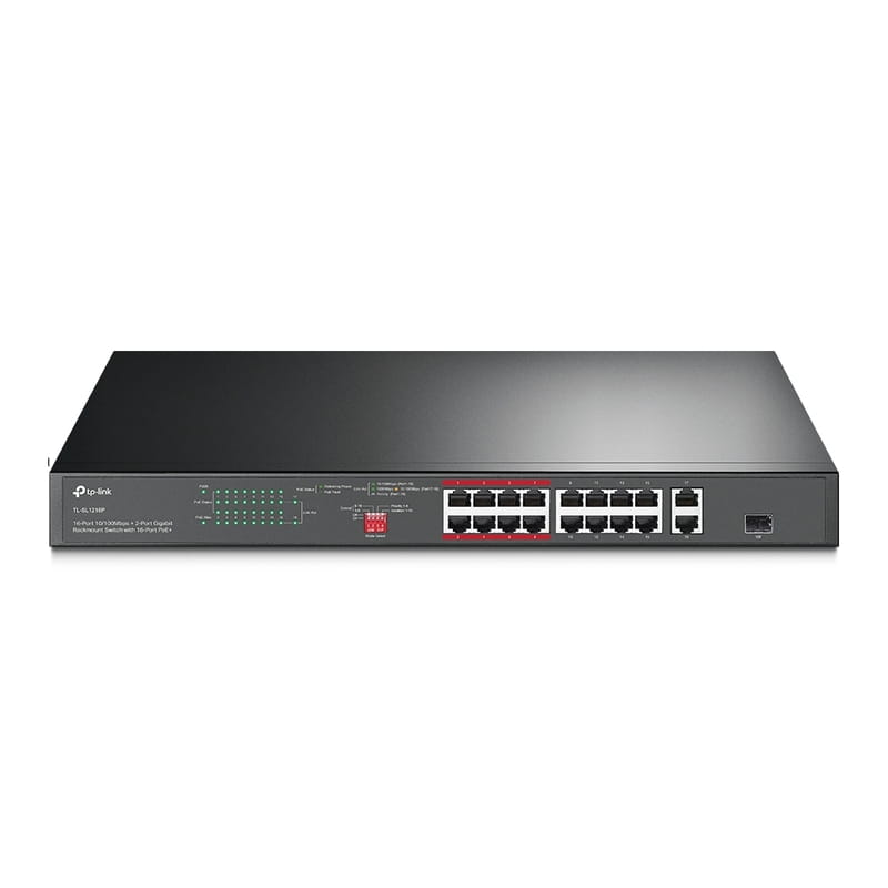 Коммутатор TP-Link TL-SL1218P (16xFE PoE+, 2xGE, 1xCombo SFP, max PoE 150W)