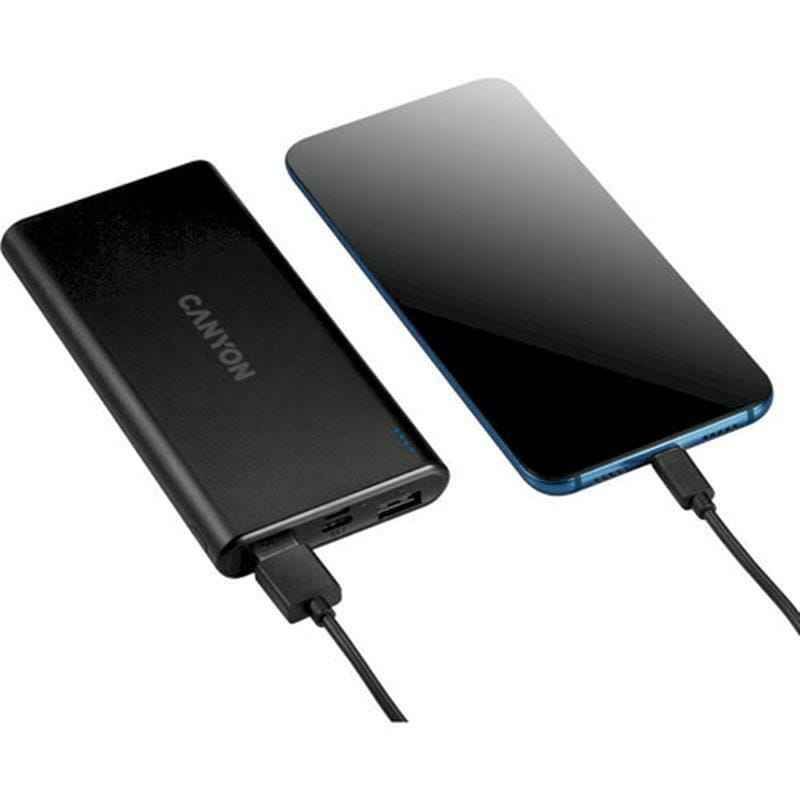 Универсальная мобильная батарея Canyon 10000mAh Black (CNE-CPB1006B)