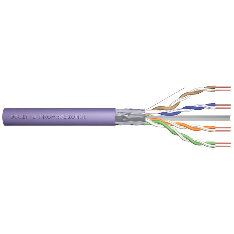 Кабель Digitus кат. 6 F-UTP, 305m, AWG 23/1, LSZH-1, фиолетовый (DK-1623-VH-305)