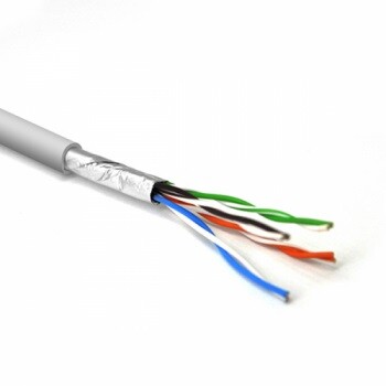 Кабель вита пара Ritar (03492) КВПЕ FTP 24 AWG, CCA, 4х2х0.51 мм, 305м, Corton Box