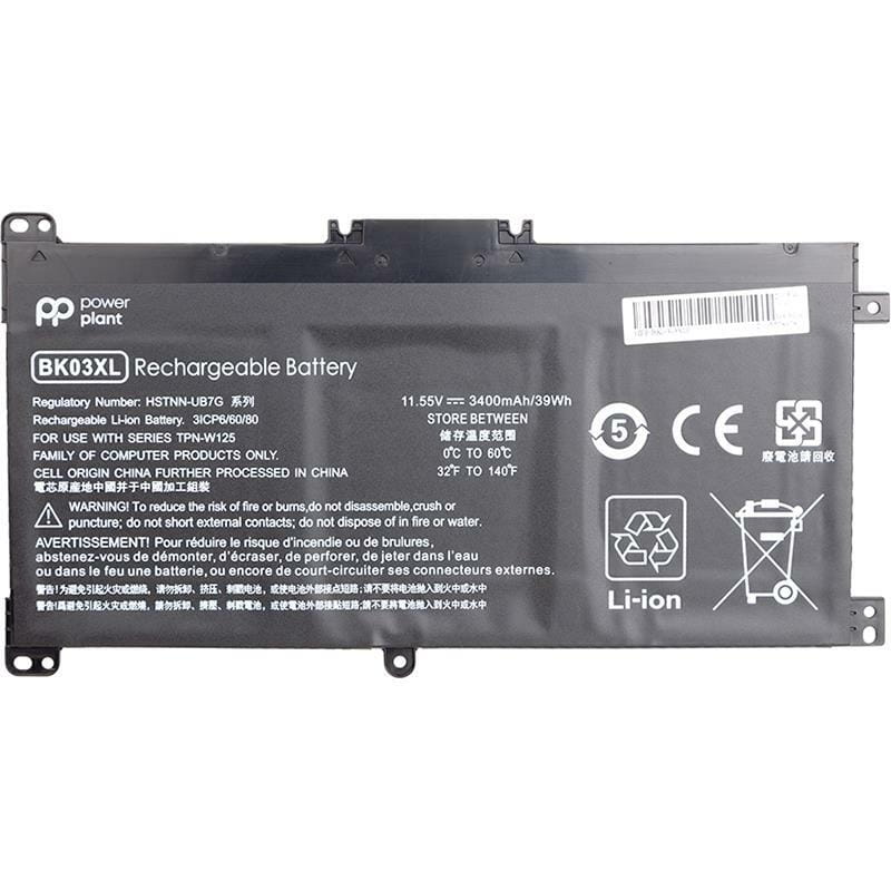 АКБ PowerPlant для ноутбука HP Pavilion X360 14-BA (BK03XL, HSTNN-LB7S) 11.55V 3400mAh (NB461493)