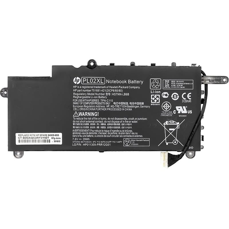 АКБ PowerPlant для ноутбука HP Pavilion 11-N X360 (HSTNN-LB6B) 7.6V 29Wh (NB460816)