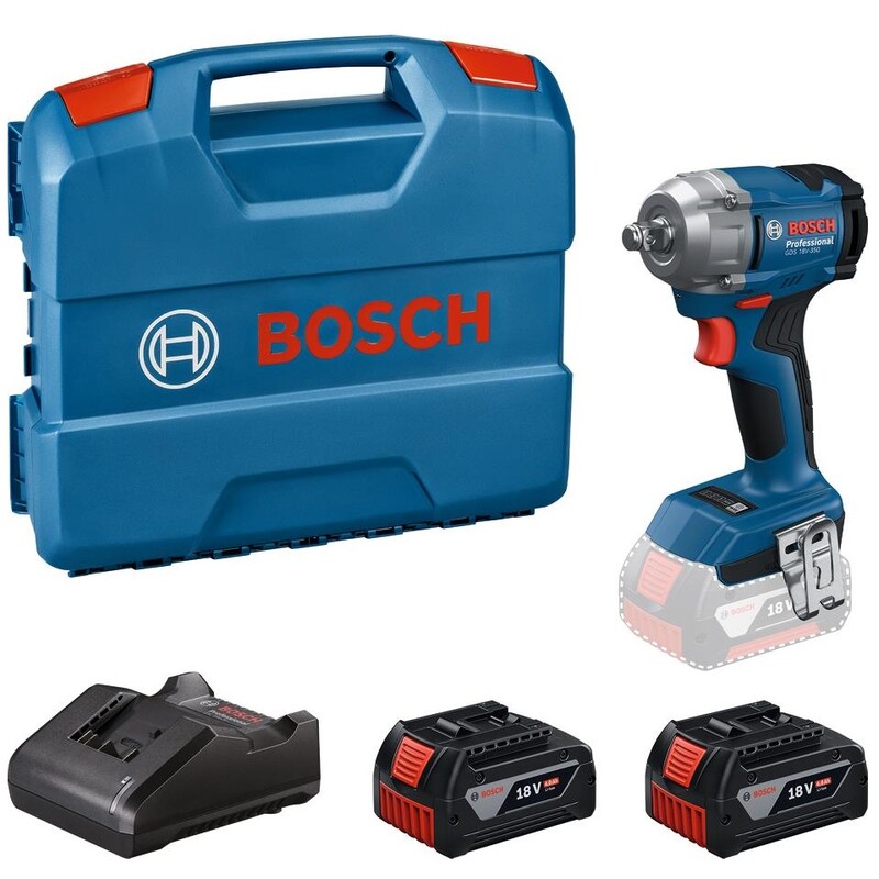 Гайковерт Bosch Professional GDS 18V-350 18В 2x4Аh (0.601.9M5.021)