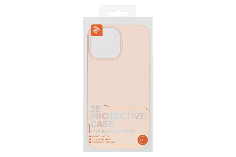 Чeхол-накладка 2E Liquid Silicone для Apple iPhone 13 Pro Max Sand Pink (2E-IPH-13PRM-OCLS-RP)