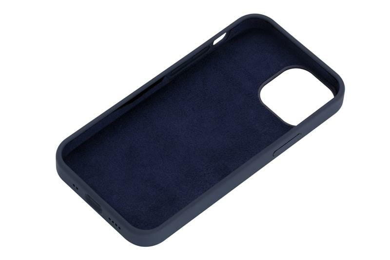 Чeхол-накладка 2E Liquid Silicone для Apple iPhone 13 mini Midnight Blue (2E-IPH-13MN-OCLS-MB)