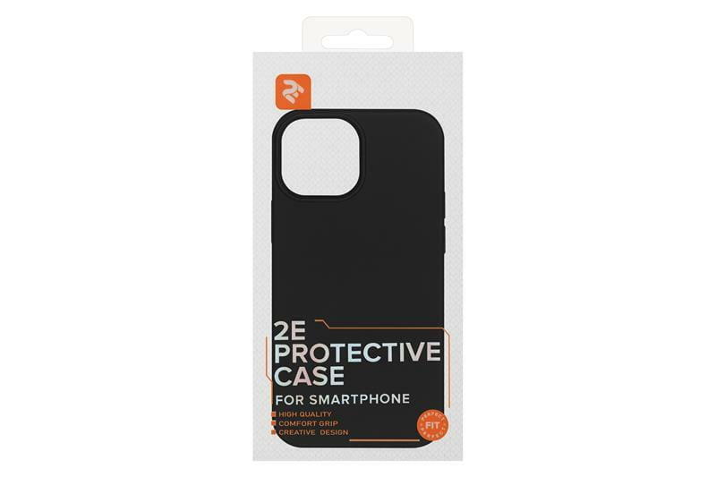 Чохол-накладка 2E Liquid Silicone для Apple iPhone 13 mini Black (2E-IPH-13MN-OCLS-BK)