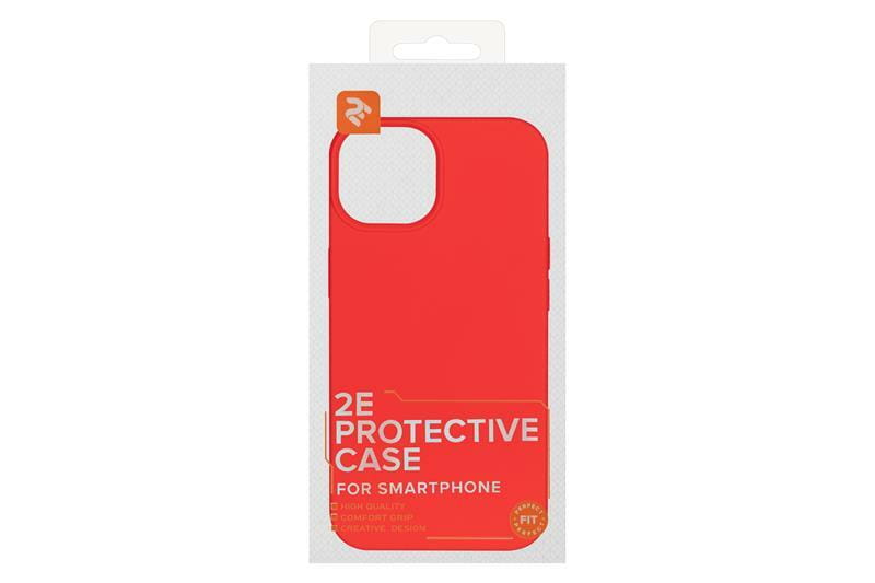 Чохол-накладка 2E Liquid Silicone для Apple iPhone 13 Red (2E-IPH-13-OCLS-RD)
