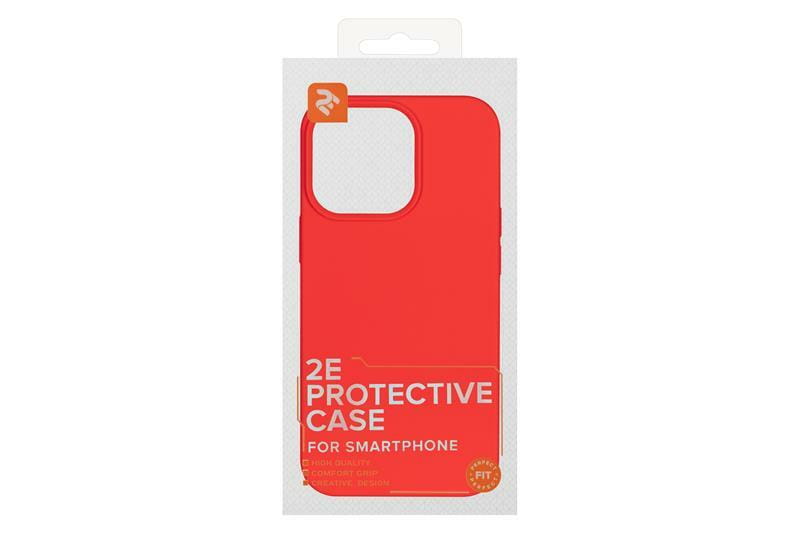 Чeхол-накладка 2E Liquid Silicone для Apple iPhone 13 Pro Red (2E-IPH-13PR-OCLS-RD)