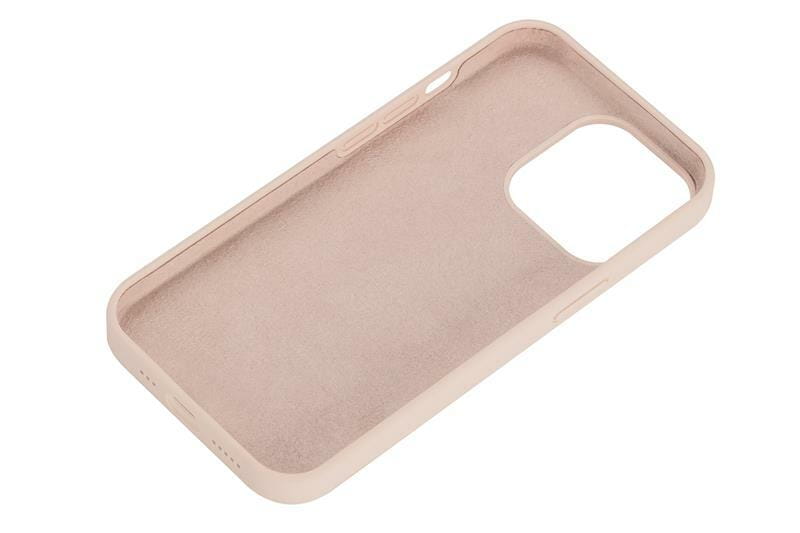 Чохол-накладка 2E Liquid Silicone для Apple iPhone 13 Pro Sand Pink (2E-IPH-13PR-OCLS-RP)