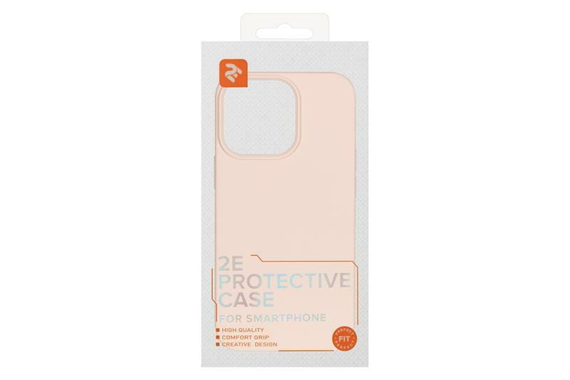Чeхол-накладка 2E Liquid Silicone для Apple iPhone 13 Pro Sand Pink (2E-IPH-13PR-OCLS-RP)