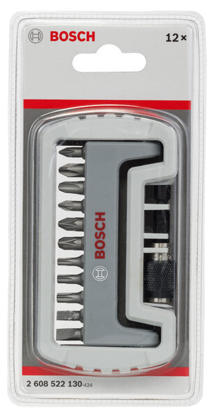 Набор бит Bosch Professional SL,PH,PZ,T, 25 мм, 11шт, магнитный держатель (2.608.522.130)
