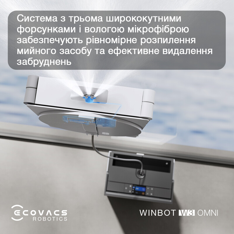 Робот для миття вікон Ecovacs Winbot W3 Omni (WG858-07)