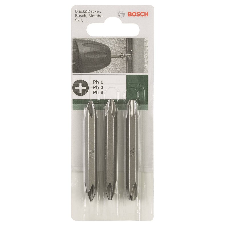 Набір біт Bosch PH/PH 1/2/3, 60 мм, 3шт (2.609.255.961)