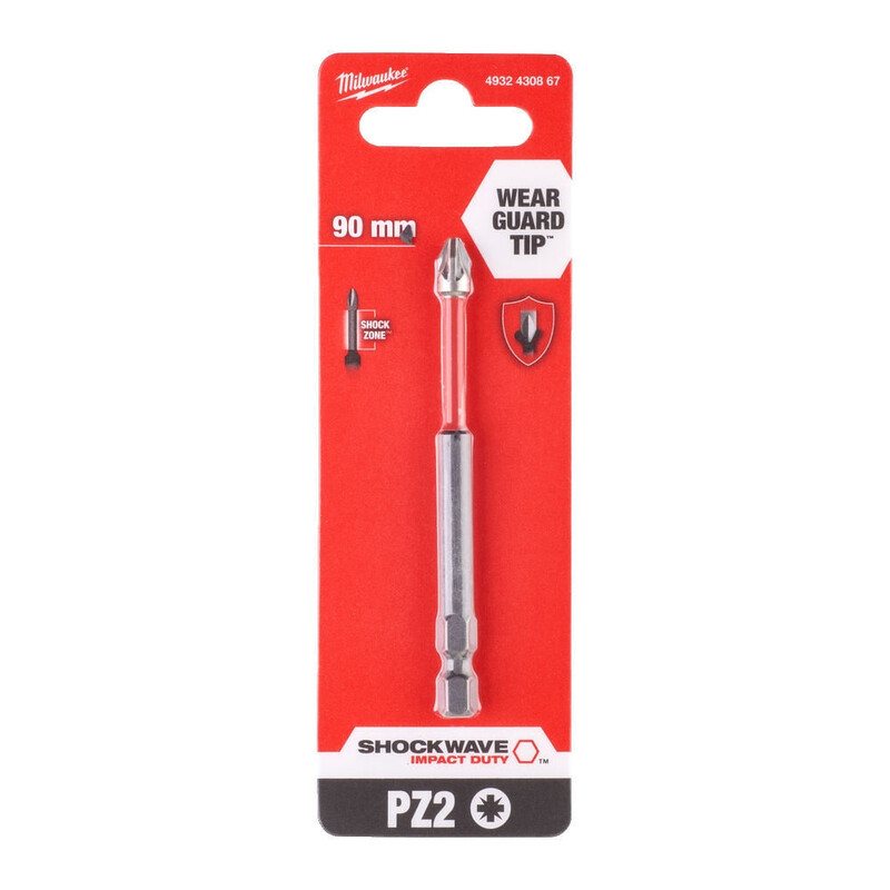 Біта Milwaukee Shockwave, PZ2х90мм, 1шт (4932430867)