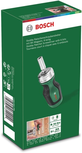 Отвертка Bosch с трещоткой, 6 насадок (1.600.A02.7PK)