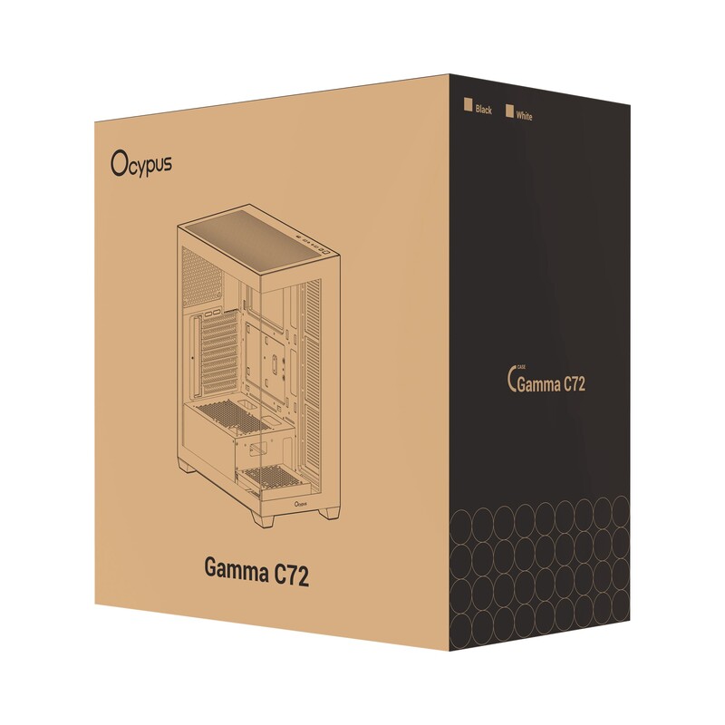 Корпус Ocypus Gamma C72 White (GAMMA-C72-WHD000XX-GL)